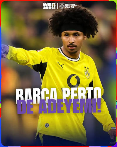 Barcelona acerta com ADEYEMI 🔥 #adeyemi #mercadodabola #futebol #fut #borussia