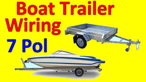 Commercial hydraulic boat trailers are used by marinas, boat yards, boat haulers, boat dealers and boat builders. 7 Pin Trailer Boat Wiring Diagram Youtube