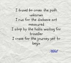 Quote On Journey And Traveller Short Poems Poems Quotes