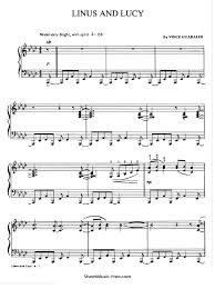 Linus And Lucy Sheet Music Vince Guaraldi Peanuts Theme Sheetmusic Free Com