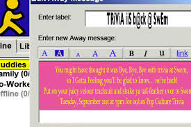 I hope you've done your brain exercises. Past Event Trivia 00s 10s Pop Culture W M Featured Events