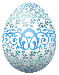 Easter White Egg With Blue Decoration Png Clipart Picture Easter Images Easter Pictures Spring Coloring Pages