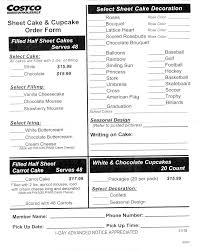 Costco Cake Order Form Pdf Costco Cake Costco Cake Order Form Costco Cake Order