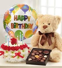 • unique flower cake arrangement. Birthday Flower Cake Bright With Happy Birthday Balloon Bear And Chocolate Teknation