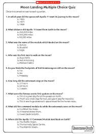 Here are the things travelers wonder about most often, according to the search site—along with t+l&rsq. Activity G Moon Landing Quiz Primary Ks2 Teaching Resource Scholastic