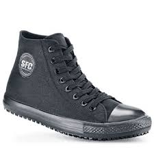Old School Classic Canvas Black Slip Resistant Shoes Black Slip Ons Shoes