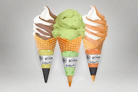 Download Mock Up Template Ice Cream Or Yogurt Cup Cone On Behance