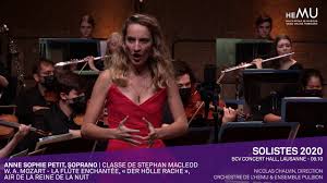 Solistes 2020 Anne Sophie Petit Soprano Youtube
