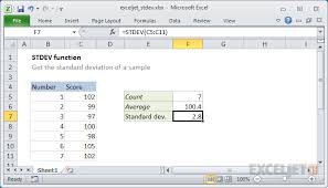 But here we explain the formulas. How To Use The Excel Stdev Function Exceljet