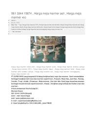 081 3344 15874 Harga Meja Marmer Asli Harga Meja Marmer Voc