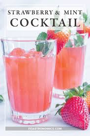 Strawberry And Mint Vodka Cocktail Recipe Vodka Cocktails Vodka Cocktails Recipes Strawberry Vodka