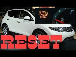 How To Reset Service Engine Soon Light On A 2010 Nissan Murano Nissan Murano Engineering Nissan