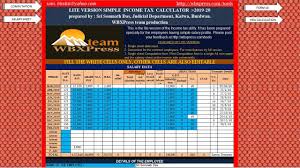 Tool calculates tax amount on taxable income. Simple Income Tax Calculator 2019 20 Lite Version Wbxpress