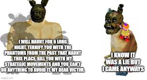 The Virgin Springtrap Vs The Peanut Head Scraptrap By Hectorplay81 On Deviantart