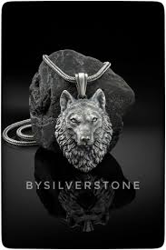 Wild Wolf Men Necklace Wolf Head Pendant Silver Animal Etsy Wolf Necklace Silver Wolf Mens Jewelry