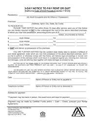 Check these laws first, and become familiar with them. 3 Day Notice To Pay Or Quit California Pdf Fill Online Printable Fillable Blank Pdffiller