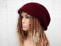 Visor Slouchy Beanie Women/soft Dark Wine Newsboy Hat Women/burgundy  Smaller Dreadlocks Hat/billed Slouchy Hat/ Dread Tam With Visor Vegan