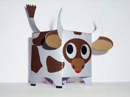 Tween Craft Toys Cow Lizards Animal Characters And More Make Take For Fun Games With Creativity Via Paper Box World Paper Toys Paper Crafts Toy Craft