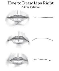 Image Result For Step By Step Lip Drawing Tutorial Lips Drawing Face Drawing Portrait Drawing