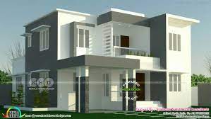 4 Bedroom Flat Roof Modern Home 2000 Sq Ft Flat Roof House House Structure Design Flat Roof House Designs