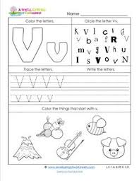 The german alphabet contains notable differences when compared to english. Abc Worksheets Letter V Alphabet Worksheets A Wellspring