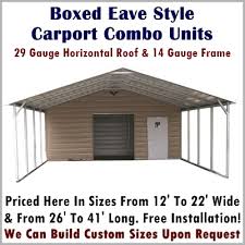 Get steel carports, prefab car ports, and metal carport kits at lowest prices with easy customization options. Metal Carport Combo Units With Storage Shed