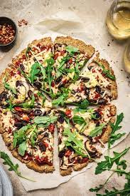 Crispy Cauliflower Vegan Pizza Crust Crowded Kitchen Recipe Cauliflower Pizza Vegan Vegan Pizza Toppings Vegan Pizza Crusts