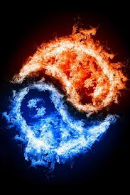 Yin Yang Fire Iphone Wallpaper Hd Ying Yang Wallpaper Yin Yang Fire And Ice