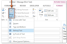 Click on the wrap text option, which is located in the 'alignment' group of the home tab of the excel ribbon (see. How To Wrap Text Around Picture Image In Outlook