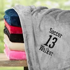 Team blankets and sports bedding. Personalized 50x60 Grey Sports Fleece Blanket Sport Leisure Gifts