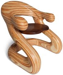 European Modernism Laminated And Carved Plywood Chair Plywood Chair Funky Furniture Cool Furniture