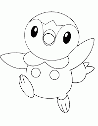 Coloring pokemon pictures will be enjoyable for your child. Piplup Pokemon Coloring Pages Coloring Home