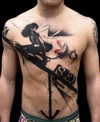 #chest tattoo #face tattoo #abstract tattoos #tattoos for men #inked #inked guys #inked men #tattoo #tattoos #berlin tattoo #berlin do you wanna get/have a tattoo, if so of what? 40 Great Abstract Tattoo Designs Women Blog