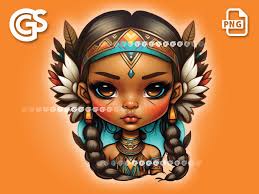 Proud Native American Girls Bundle (3) PNG