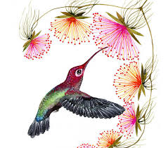 Amethyst hummingbirds (chart) product no: Colorful Humming Bird Cross Stitch Pattern Look On Luulla
