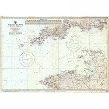 Vintage Nautical Chart Admiralty Chart 2649 English
