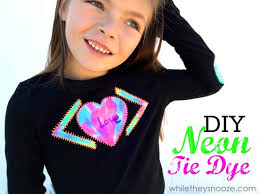 While They Snooze: No Sew Tie Dye Applique Shirts