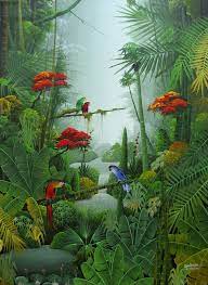 Rain Forest Art Image By Tag Keywordpictures Com Tropical Art Jungle Mural Jungle Art