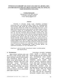 We did not find results for: A Pendahuluan Perbedaan Kemampuan Anak Usia Dini Dalam Melabel Dan Mengkategorisasi Emosi Ekspresi Wajah Ditinjau Dari Ikonisitas Dan Usia