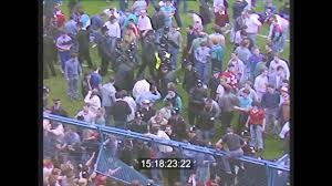 Hillsborough disaster, in which a crush of soccer fans resulted in 96 deaths during a match at sheffield hillsborough disaster. Hillsborough Disaster Footage Shown To Jury During Inquest Youtube