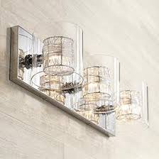 These crystal vanity lights absolutely dazzle, glimmering cheerily even glass bath vanity sconce: Bathroom Light Fixtures Vanity Lights Lamps Plus