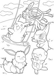 Pokescans Pokemon Coloring Sheets Pokemon Coloring Pages Pikachu Coloring Page
