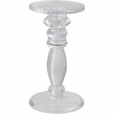 Ridge road décor traditional clear glass candle holders (set of 3) $44.99. Wilko Large Glass Pillar Candle Holder Wilko