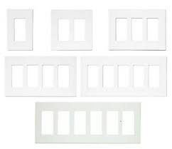 Adding contemporary styling to any residential or commercial application and enhancing every interior. Decora Gfi Plug Switch Wall Screwless Plastic Cover Plate 1 2 3 4 5 6 Gang White Ebay
