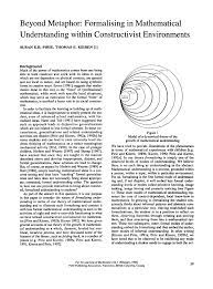Page 39 Of Beyond Metaphor Formalising In Mathematical Understanding Within Constructivist Environments Metaphor Constructivist Understanding