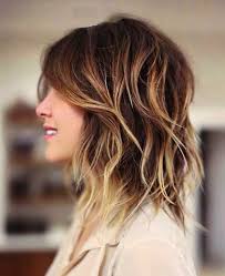 Ombre Medium Layered Haircut Cabelo Repicado Cabelo Longo Tons De Cabelo