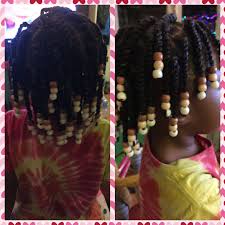 Natural hair spray, dreadlock jewelry for traditional locs, sisterlocks, children's hair, afro, curly texture, twists. All Over Two Strand Twists With Beads Little Girl Natural Hair Styles Natural Hair Styles Hair Styles Girls Natural Hairstyles