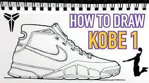 Starting A Series Of Sketches For Kobe Bryant S Signature Shoes Watch How To Draw The Kobe 1 Signature Shoe Download Drawing Tutorial Easy Kobe Sketch Book