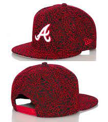 Atlanta Braves Mlb Snapback Cap Red New Era New Era Hats Unique Hats Snapback Cap