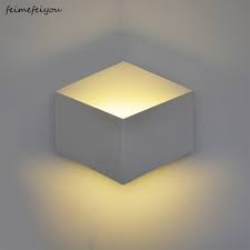 With white and black finish, this wall lamp offers a striking industrial look for your home. Led Wall Sconce Light 5w Modern Simple Aluminum Living Room Bedroom Hallway Wall Lamp Bathroom Geometric Wall Light Ac85 265v Buy At The Price Of 10 47 In Aliexpress Com Imall Com